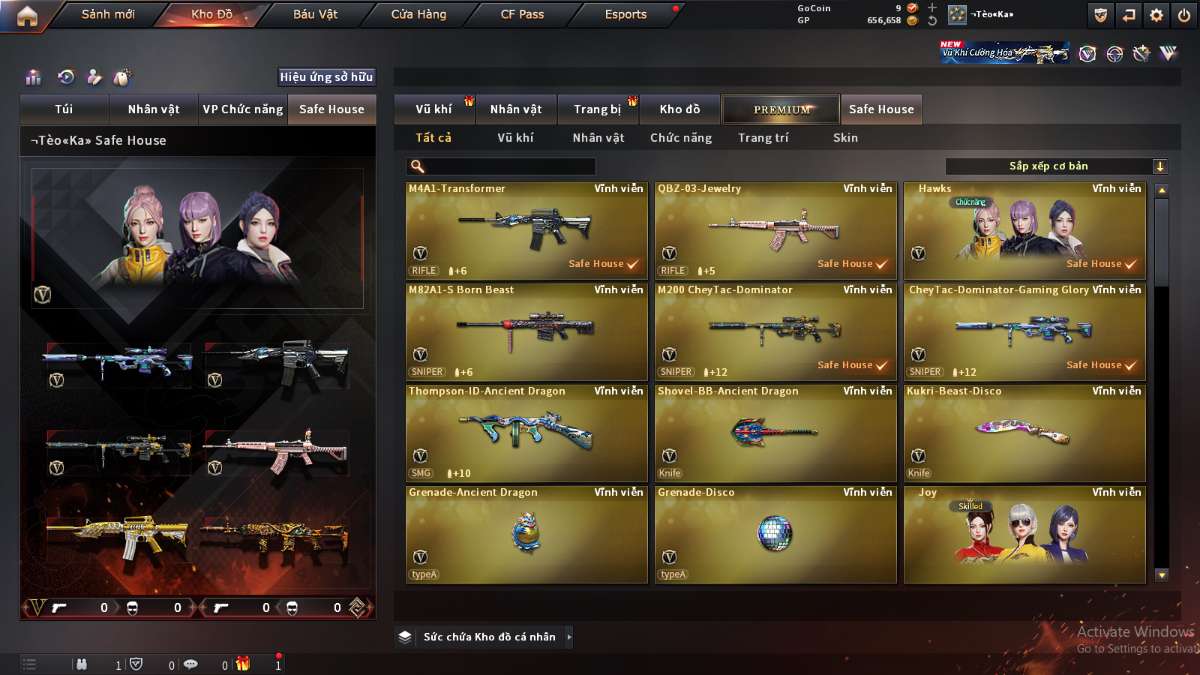 shop acc cf uy tin gia re